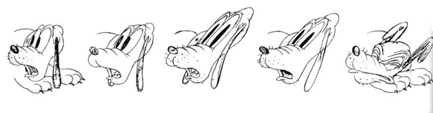 Figure 1. Pluto Expressing the Emotions (Thomas & Johnston, 1995)